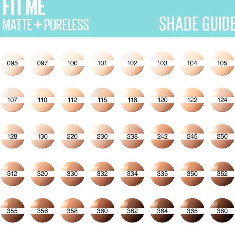 Maybelline New York Fit Me Matte + Poreless Foundation 110 Porcelain 30 ML