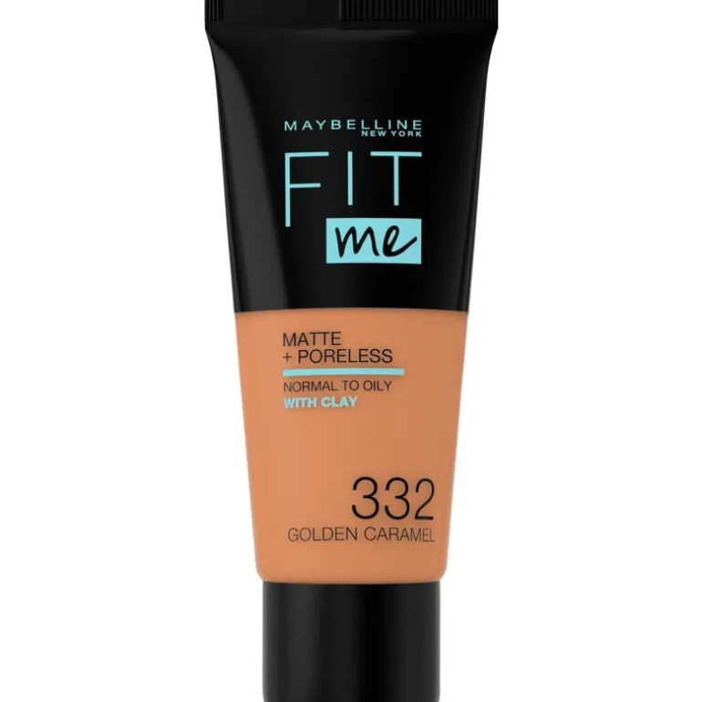 Maybelline New York Fit Me Matte + Poreless Foundation 332 Golden Caramel