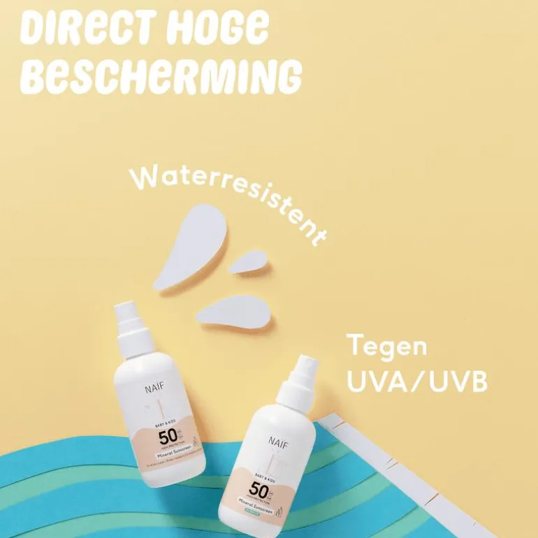 Naïf Baby & Kids Zonnebrandspray Parfumvrij SPF50 100 ML