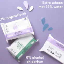 Naïf Plasticvrije Water Billendoekjes 3x54 stuks