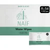 Naïf Plasticvrije Water Billendoekjes 8x54 stuks