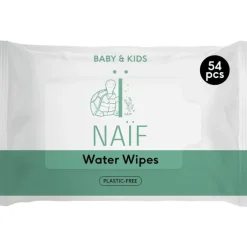 Naïf Plasticvrije Water Billendoekjes 1x54 stuks