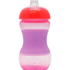 Nuby Mini Easy Grip Drinkbeker Siliconen Huls Roze 4 Maanden 180 ML