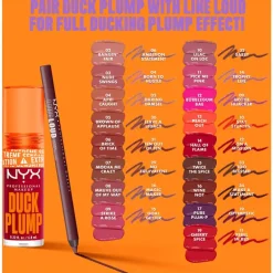 NYX Professional Makeup Duck Plump Lip Plumping Laquer Lipgloss14 Hall Of Flame
