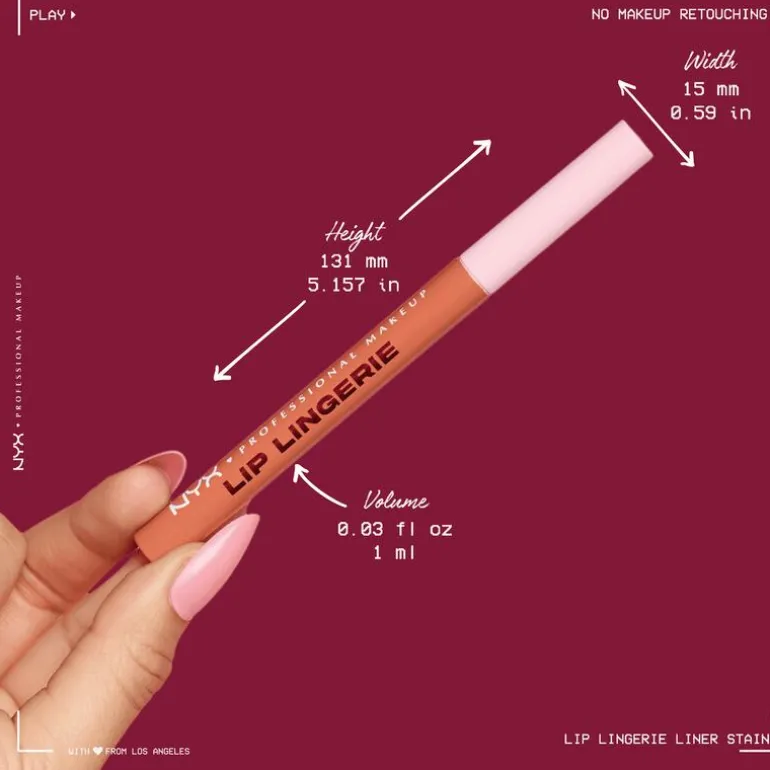 NYX Professional Makeup Lip Lingerie Liner Stain 02 Naughty Nude Bruin