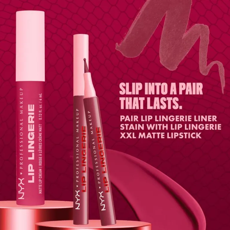 NYX Professional Makeup Lip Lingerie Liner Stain 02 Naughty Nude Bruin