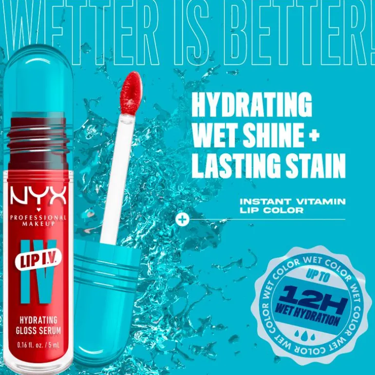 NYX Professional Makeup Lip IV Hydraterende Lipgloss Ready Set Wet