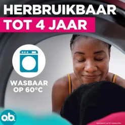 o.b.® Herbruikbaar Menstruatie Ondergoed Zwart XL/XXL