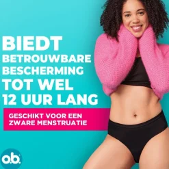 o.b.® Herbruikbaar Menstruatie Ondergoed Zwart M/L