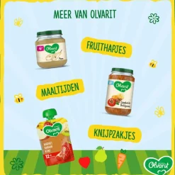 Olvarit Spaghetti Bolognese Babyhapje 8+ maanden 200 GR