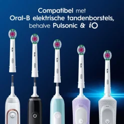 Oral-B 3D White Opzetborstels Wit - 4 Stuks