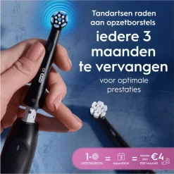 Oral-B iO Gentle Care Opzetborstels Zwart 6 Stuks