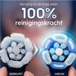 Oral-B iO Ultimate Clean Opzetborstels Zwart - 8 Stuks