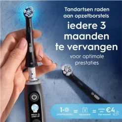 Oral-B iO Ultimate Clean Opzetborstels Zwart 6 Stuks