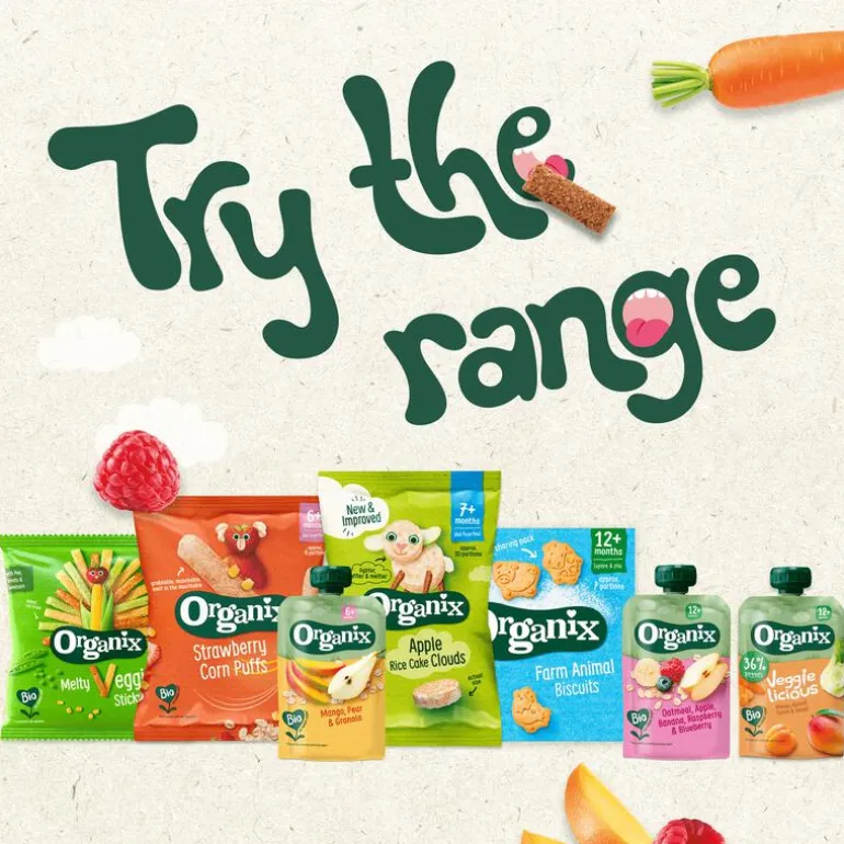 Organix Bio Knijpfruit Appel, Zoete aardappel, Ananas