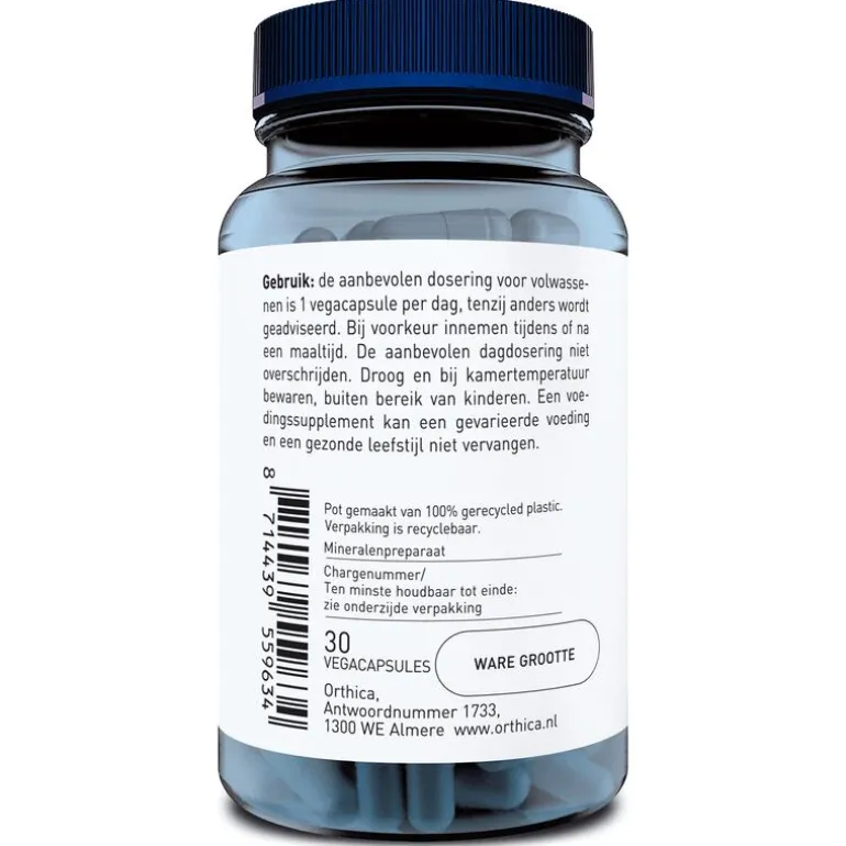 Orthica magnesium tauraat 30 vegan caps