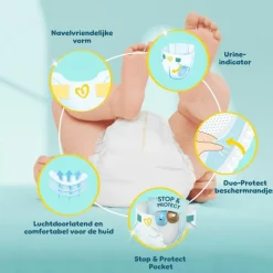 Pampers Premium Protection Luiers Maat 1 2-5 KG 26 Stuks