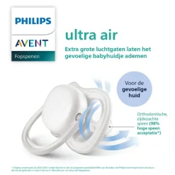 Philips Avent Fopspeen Ultra Air Day 6-18M Double Pack, mixed - SCF087/14