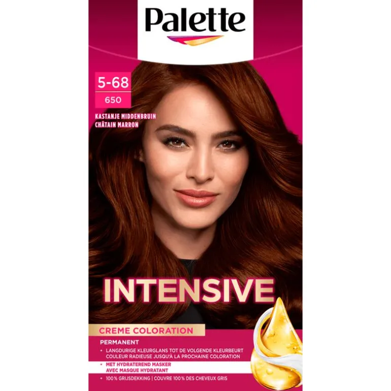 Poly Palette Intensive Crème Coloration 650 Kastanje Middenbruin