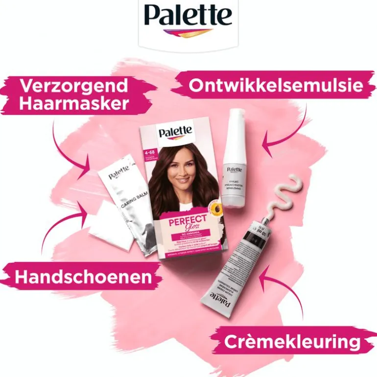 Poly Palette Perfecte Gloss Color Haarverf 468 Subtiel Mahonie