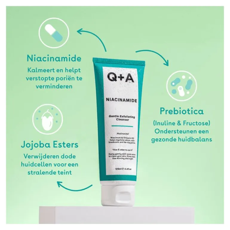 Q+A Niacinamide Gentle Exfoliating Cleanser 125 ML