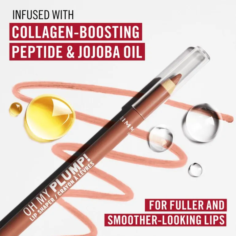 Rimmel London Oh My Plump! Lip Liner - Roze - 020 Bougie