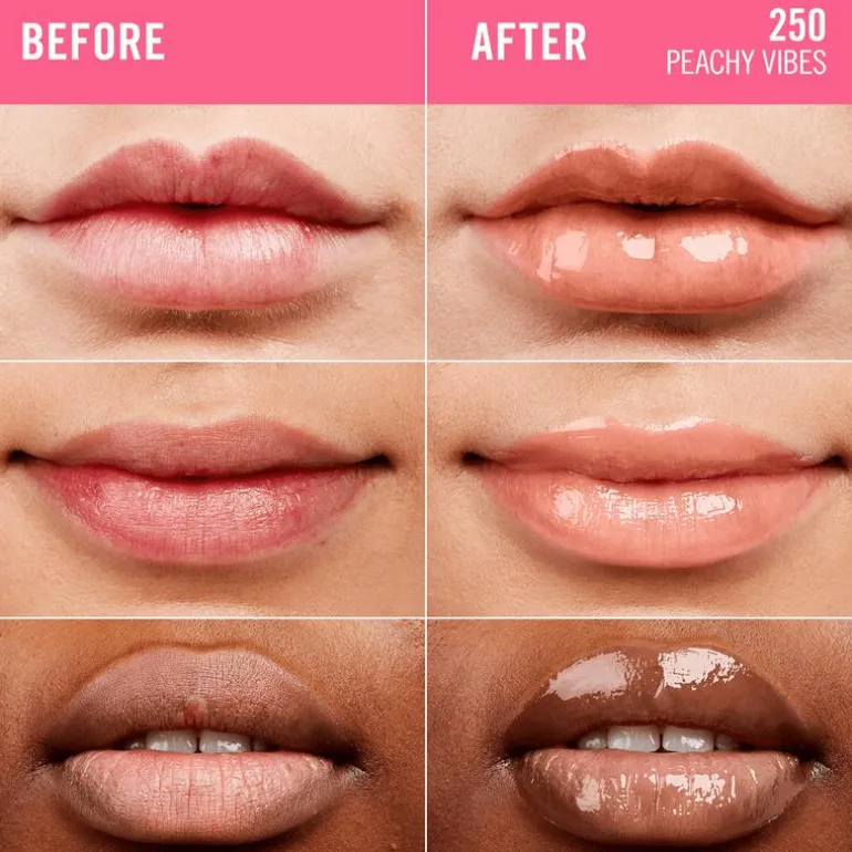 Rimmel London Thrill Seeker Glassy Gloss Lipgloss 250 Peachy Vibes 10 ML