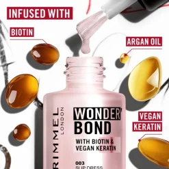 Rimmel London Wonder'Bond Care+Color Nagellak - Creme - 002 Tank Top