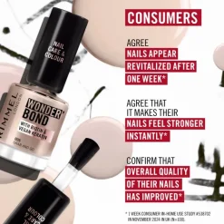 Rimmel London Wonder'Bond Care+Color Nagellak - Creme - 002 Tank Top
