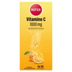 Roter Vitamine C Bruis 1000 mg Abrikoos-Sinaasappel 40 bruistabletten