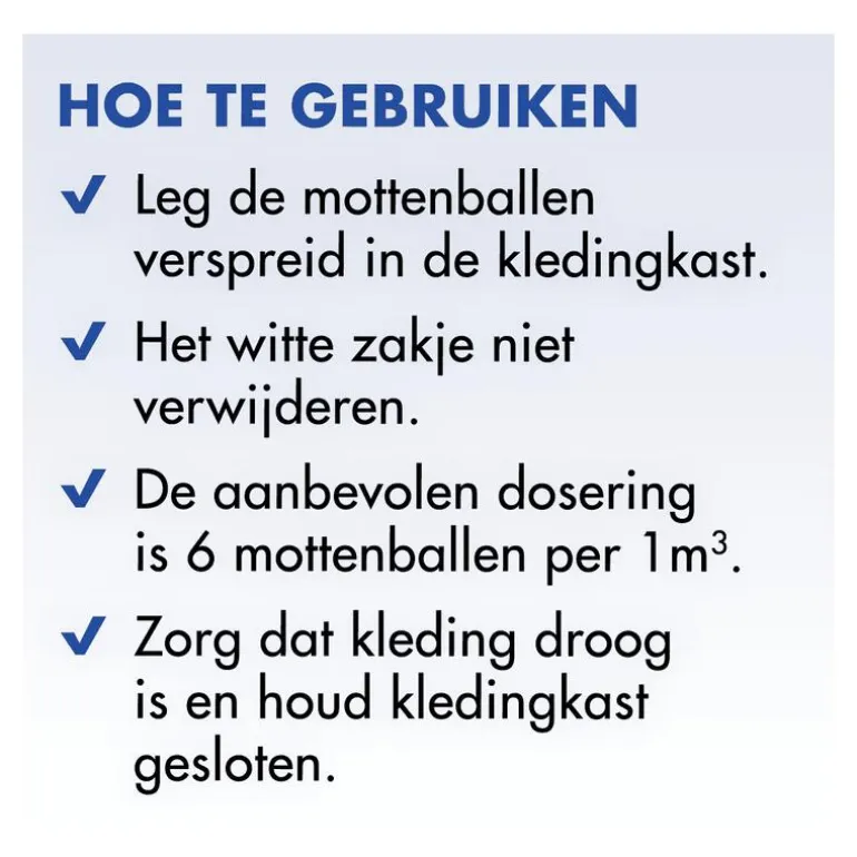 Roxasect Mottenballen 20 stuks