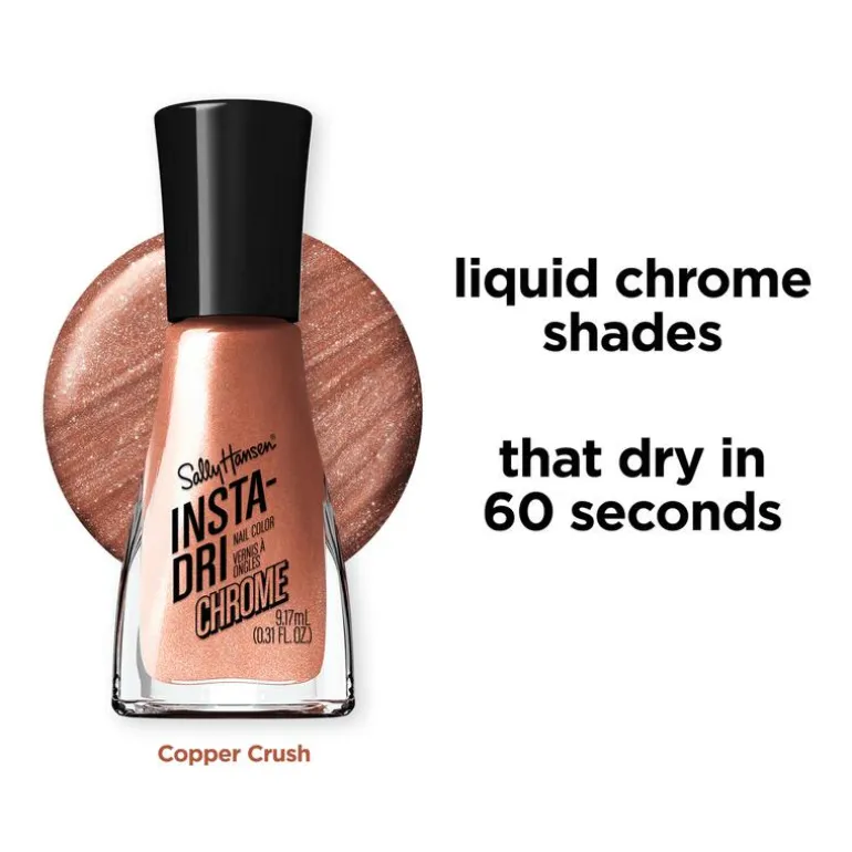 Sally Hansen Insta-Dri Chrome Nagellak - Koper - 127 Copper Crush
