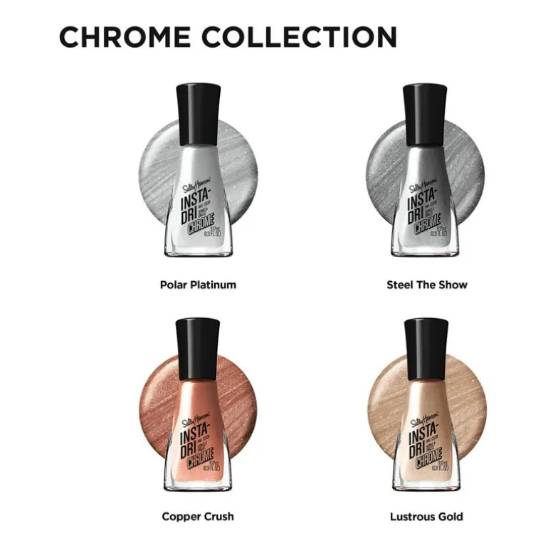 Sally Hansen Insta-Dri Chrome Nagellak - Koper - 127 Copper Crush