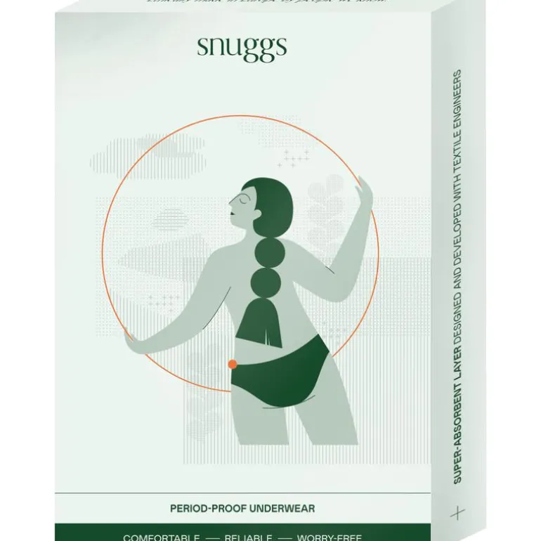 Snuggs period underwear Active highrise light black L