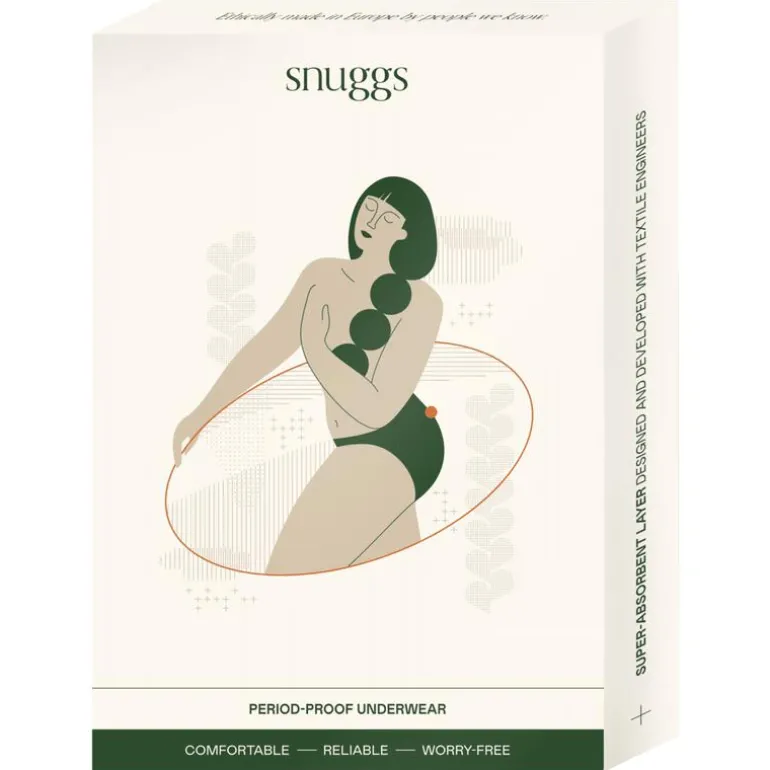 Snuggs period underwear Brazilian light black S