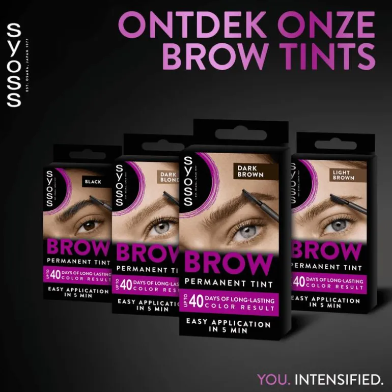 Syoss Browtint Wenkbrauw-wimper verf Donkerbruin