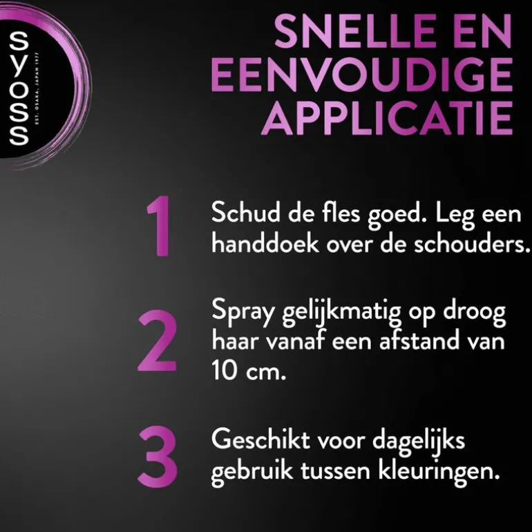 Syoss Uit Groeispray Middenbruin