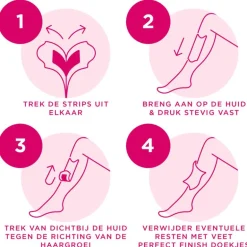 Veet Minima Ontharingsstrips Benen & Lichaam Hypoallergeen 40 stuks
