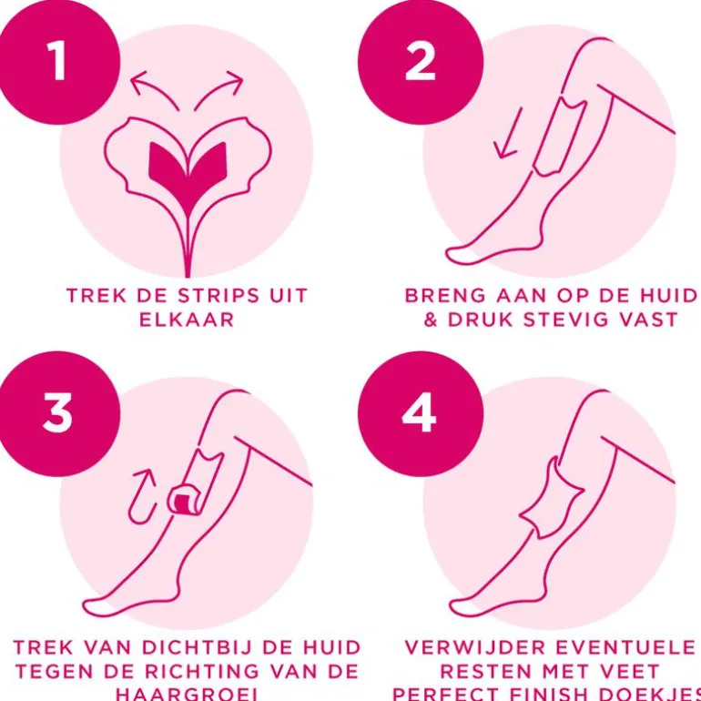 Veet Minima Ontharingsstrips Benen & Lichaam Hypoallergeen 40 stuks