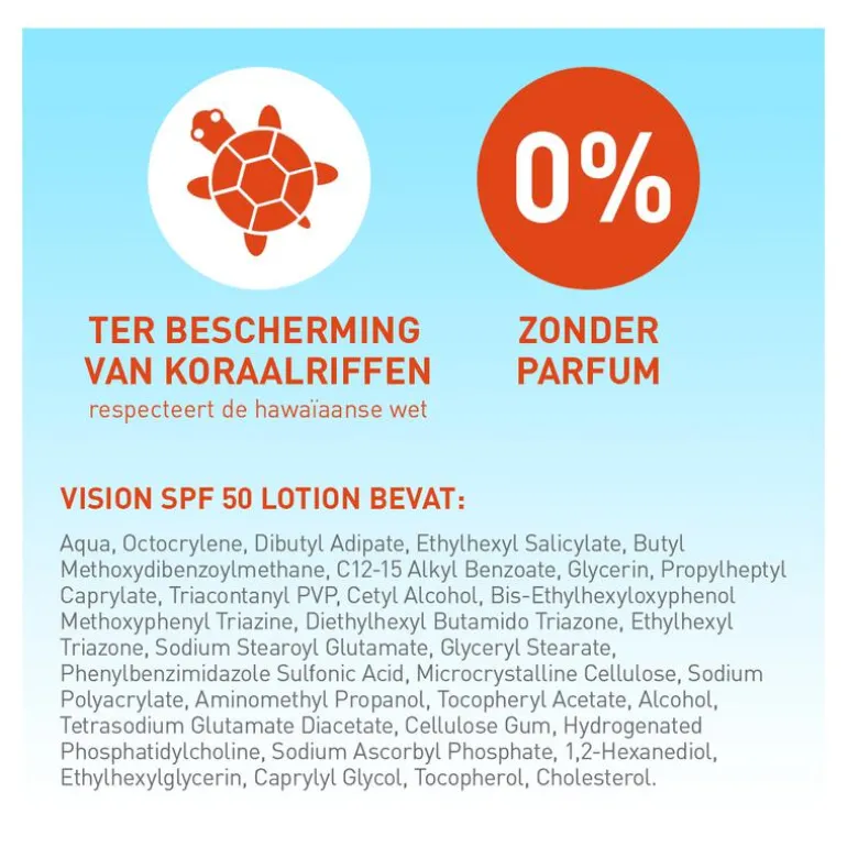 Vision Zonnebrand SPF50 180 ML