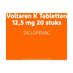 Voltaren K 12,5 MG Pijnstiller Filmomhulde Tabletten Diclofenac-Kalium 20 stuks