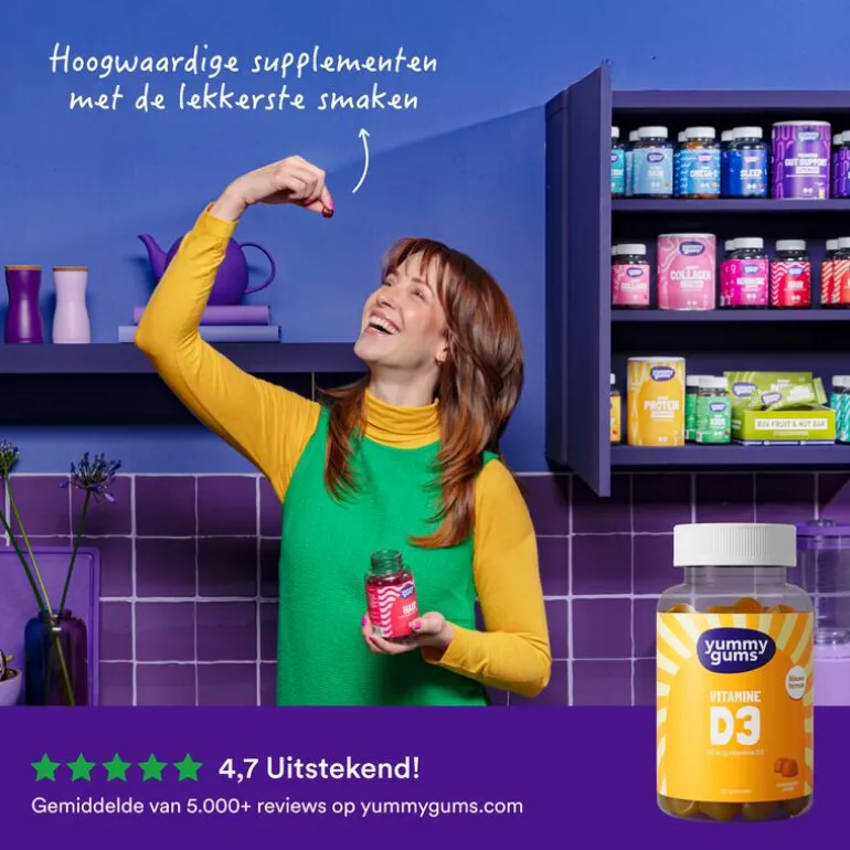 Yummygum Vitamine D3 Suikervrij 60 stuks