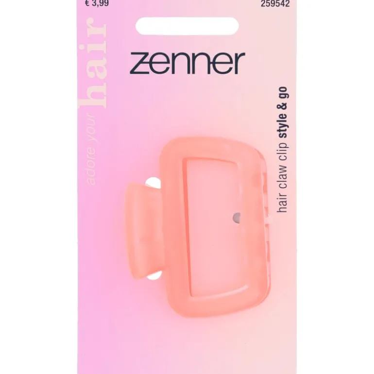 Zenner Haarklem Mat Tranparant Roze